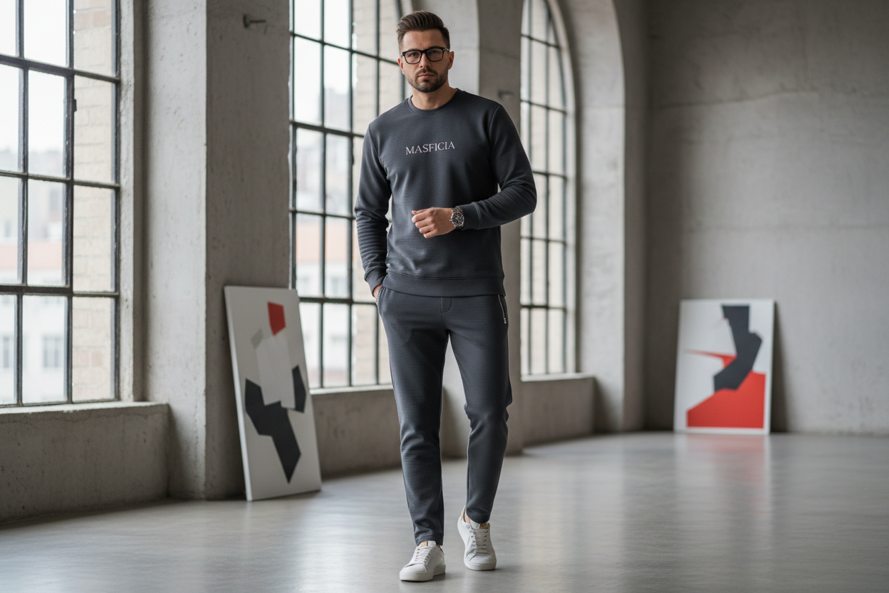 un gentman avec des lunettes avec la collection masficia premium